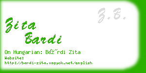 zita bardi business card